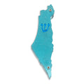 Genesis Map of Israel Mezuzah for Door – Handmade Premium Clear Acrylic Case – Model LSN-30018