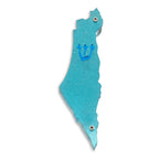 Genesis Map of Israel Mezuzah for Door – Handmade Premium Clear Acrylic Case – Model LSN-30018
