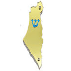 Genesis Map of Israel Mezuzah for Door – Handmade Premium Clear Acrylic Case – Model LSN-30019