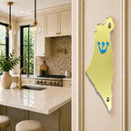 Genesis Map of Israel Mezuzah for Door – Handmade Premium Clear Acrylic Case – Model LSN-30019