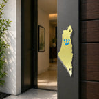Genesis Map of Israel Mezuzah for Door – Handmade Premium Clear Acrylic Case – Model LSN-30019
