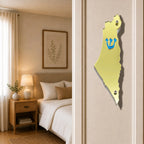 Genesis Map of Israel Mezuzah for Door – Handmade Premium Clear Acrylic Case – Model LSN-30019