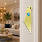 Genesis Map of Israel Mezuzah for Door – Handmade Premium Clear Acrylic Case – Model LSN-30019