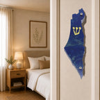 Genesis Map of Israel Mezuzah for Door – Handmade Premium Clear Acrylic Case – Model LSN-30020
