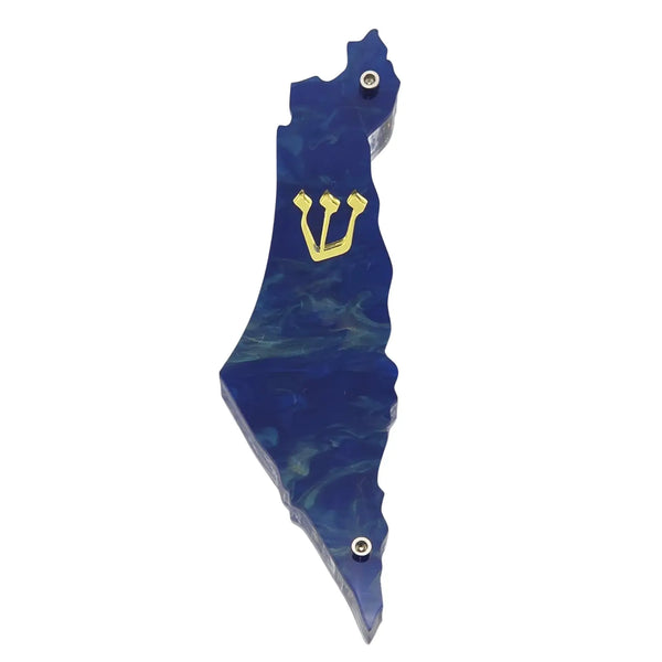Genesis Map of Israel Mezuzah for Door – Handmade Premium Clear Acrylic Case – Model LSN-30020