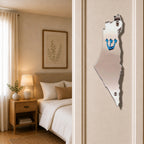 Genesis Map of Israel Mezuzah for Door – Handmade Premium Clear Acrylic Case – Model LSN-30021