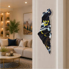 Genesis Map of Israel Mezuzah for Door – Handmade Premium Clear Acrylic Case – Model LSN-30022