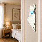 Genesis Map of Israel Mezuzah for Door – Handmade Premium Clear Acrylic Case – Model LSN-30023