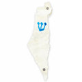 Genesis Map of Israel Mezuzah for Door – Handmade Premium Clear Acrylic Case – Model LSN-30023