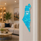 Genesis Map of Israel Mezuzah for Door – Handmade Premium Clear Acrylic Case – Model LSN-30025