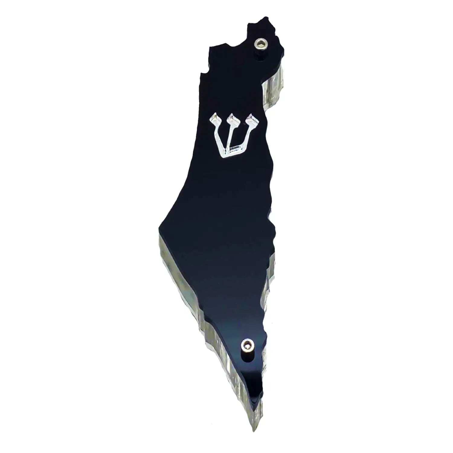 Genesis Map of Israel Mezuzah for Door – Handmade Premium Clear Acrylic Case – Model LSN-30026