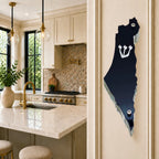 Genesis Map of Israel Mezuzah for Door – Handmade Premium Clear Acrylic Case – Model LSN-30026