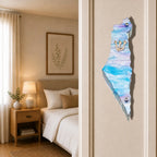 Genesis Map of Israel Mezuzah for Door – Handmade Premium Clear Acrylic Case – Model LSN-30027