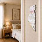 Genesis Map of Israel Mezuzah for Door – Handmade Premium Clear Acrylic Case – Model LSN-30028