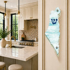 Genesis Map of Israel Mezuzah for Door – Handmade Premium Clear Acrylic Case – Model LSN-30029