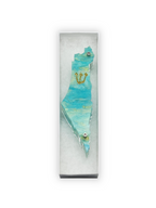 Genesis Map of Israel Mezuzah for Door – Handmade Premium Clear Acrylic Case – Model LSN-30030