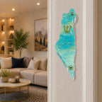 Genesis Map of Israel Mezuzah for Door – Handmade Premium Clear Acrylic Case – Model LSN-30030