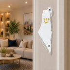 Genesis Map of Israel Mezuzah for Door – Handmade Premium Clear Acrylic Case – Model LSN-30031