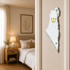 Genesis Map of Israel Mezuzah for Door – Handmade Premium Clear Acrylic Case – Model LSN-30031