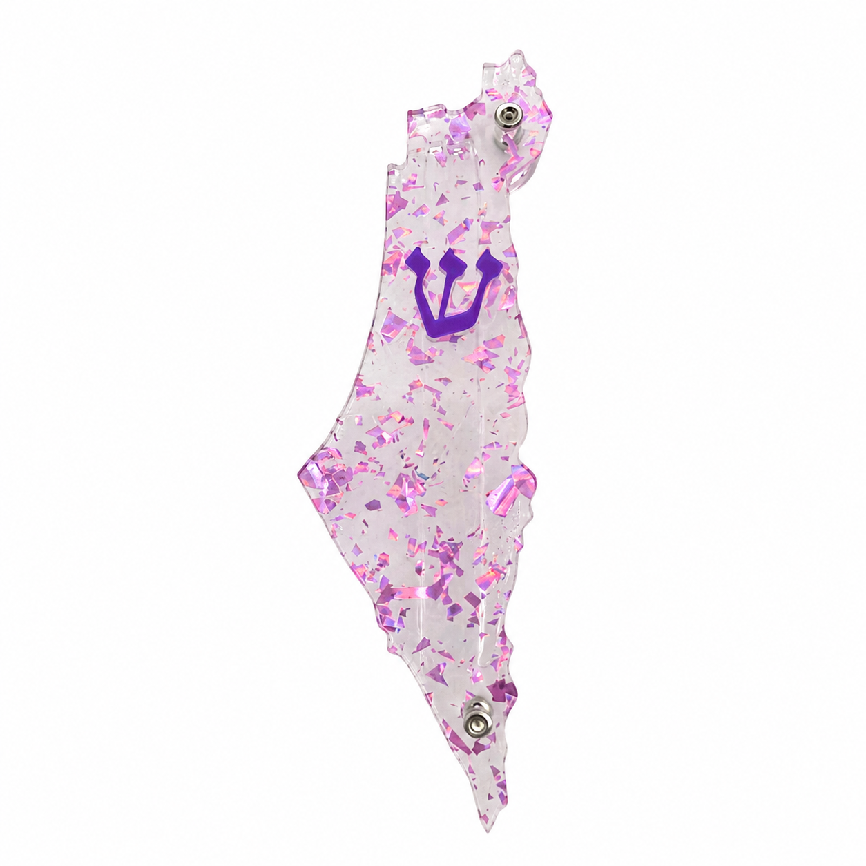 Genesis Map of Israel Mezuzah for Door – Handmade Premium Clear Acrylic Case – Model LSN-30039