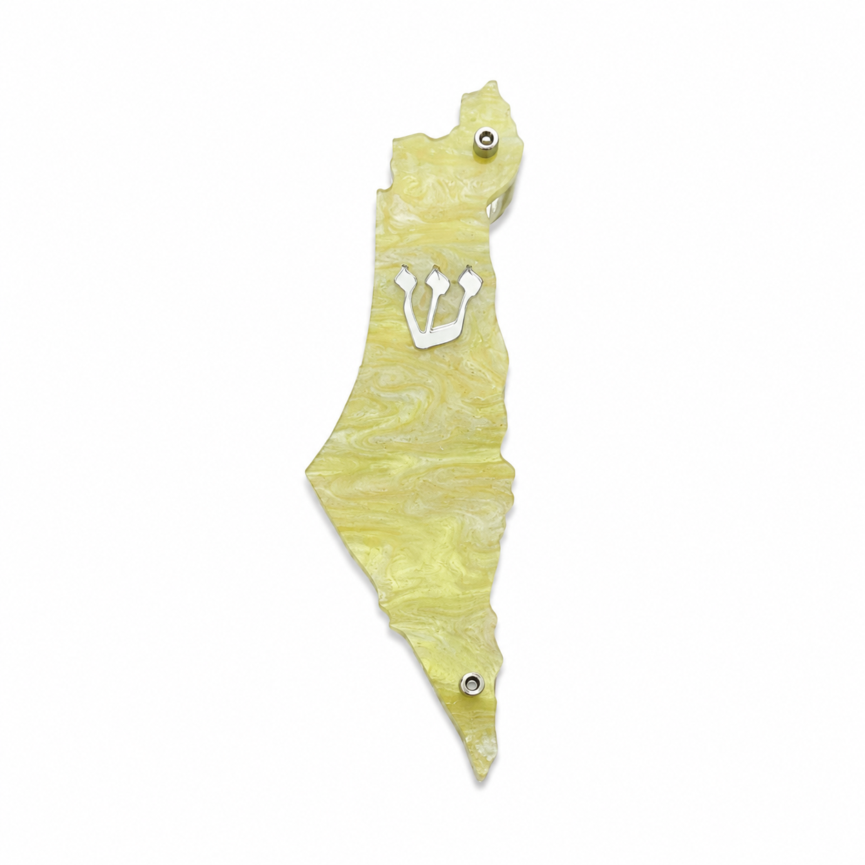Genesis Map of Israel Mezuzah for Door – Handmade Premium Clear Acrylic Case – Model LSN-30040