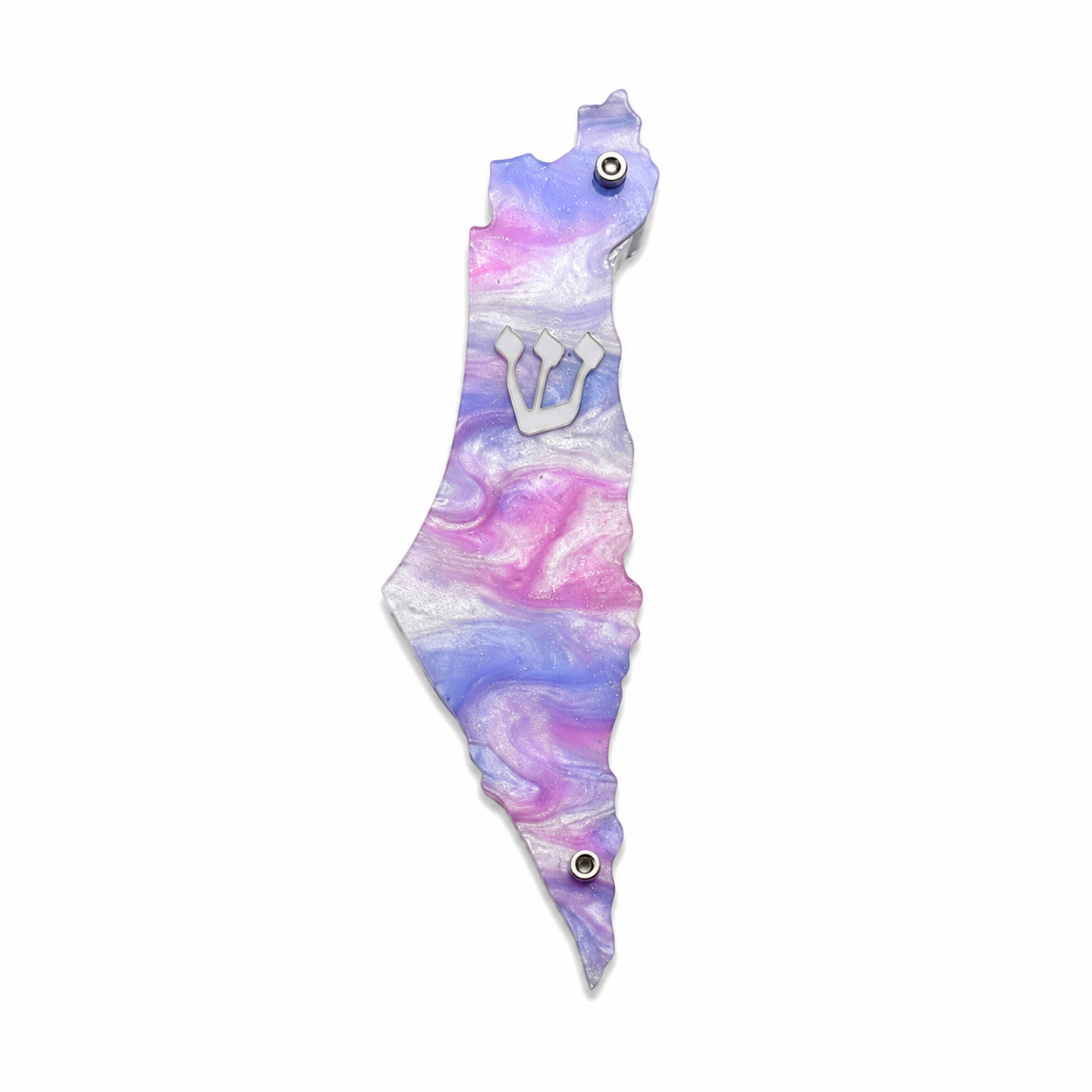 Genesis Map of Israel Mezuzah for Door – Handmade Premium Clear Acrylic Case – Model LSN-30042