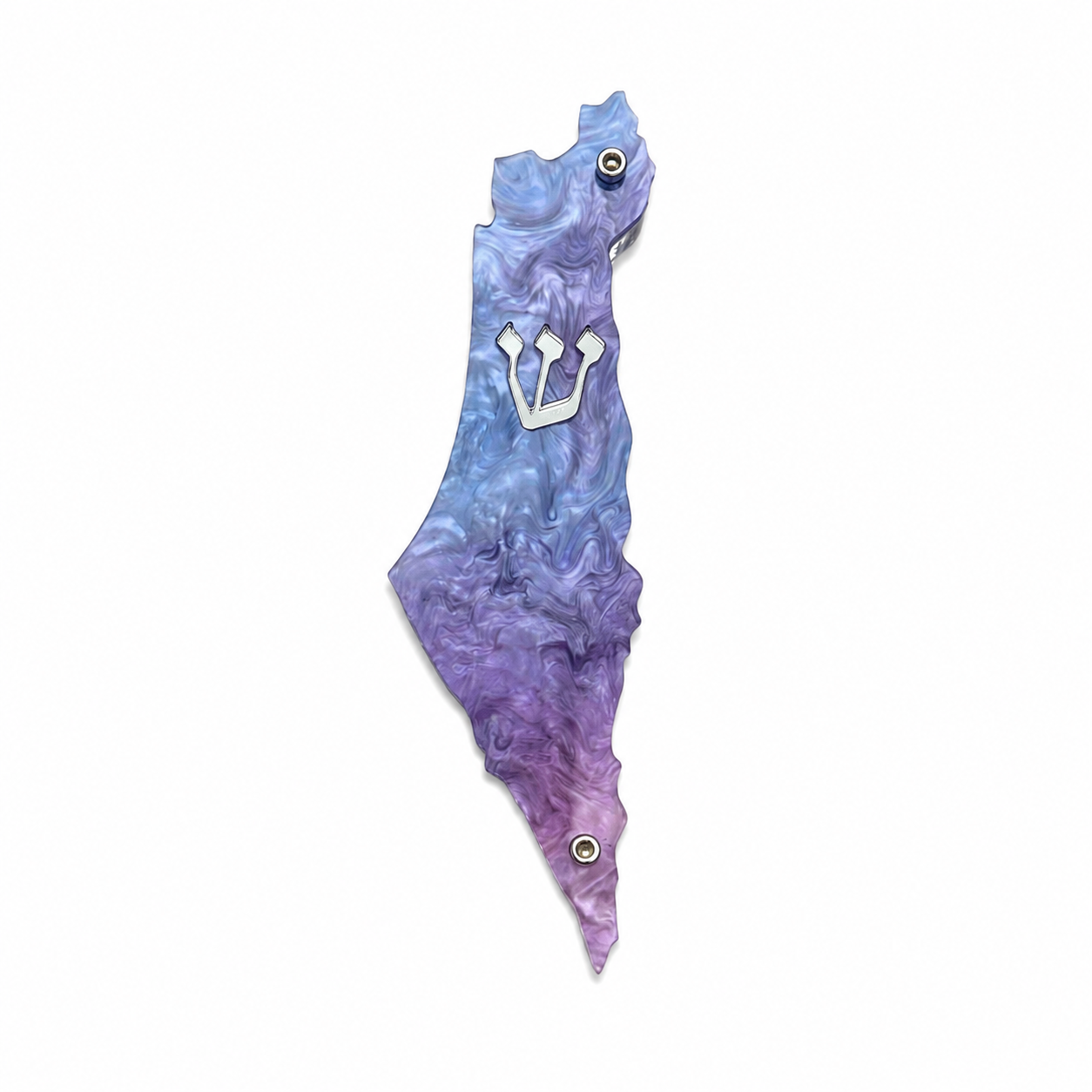 Genesis Map of Israel Mezuzah for Door – Handmade Premium Clear Acrylic Case – Model LSN-30043
