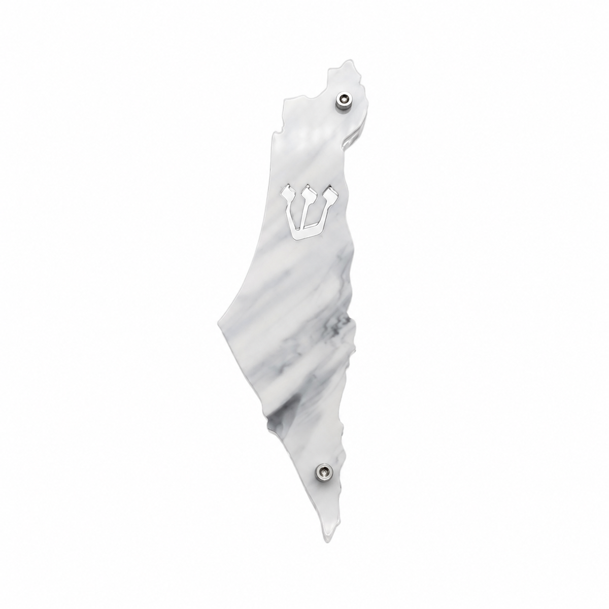 Genesis Map of Israel Mezuzah for Door – Handmade Premium Clear Acrylic Case – Model LSN-30045