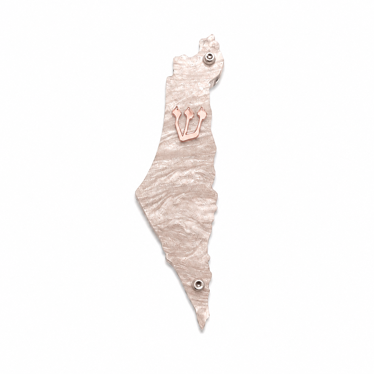 Genesis Map of Israel Mezuzah for Door – Handmade Premium Clear Acrylic Case – Model LSN-30046