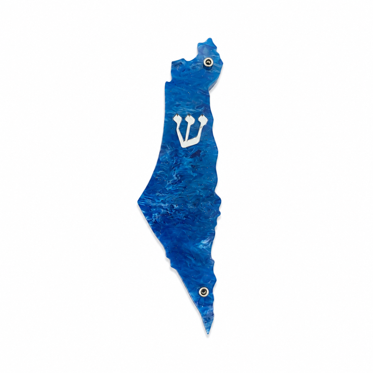 Genesis Map of Israel Mezuzah for Door – Handmade Premium Clear Acrylic Case – Model LSN-30048