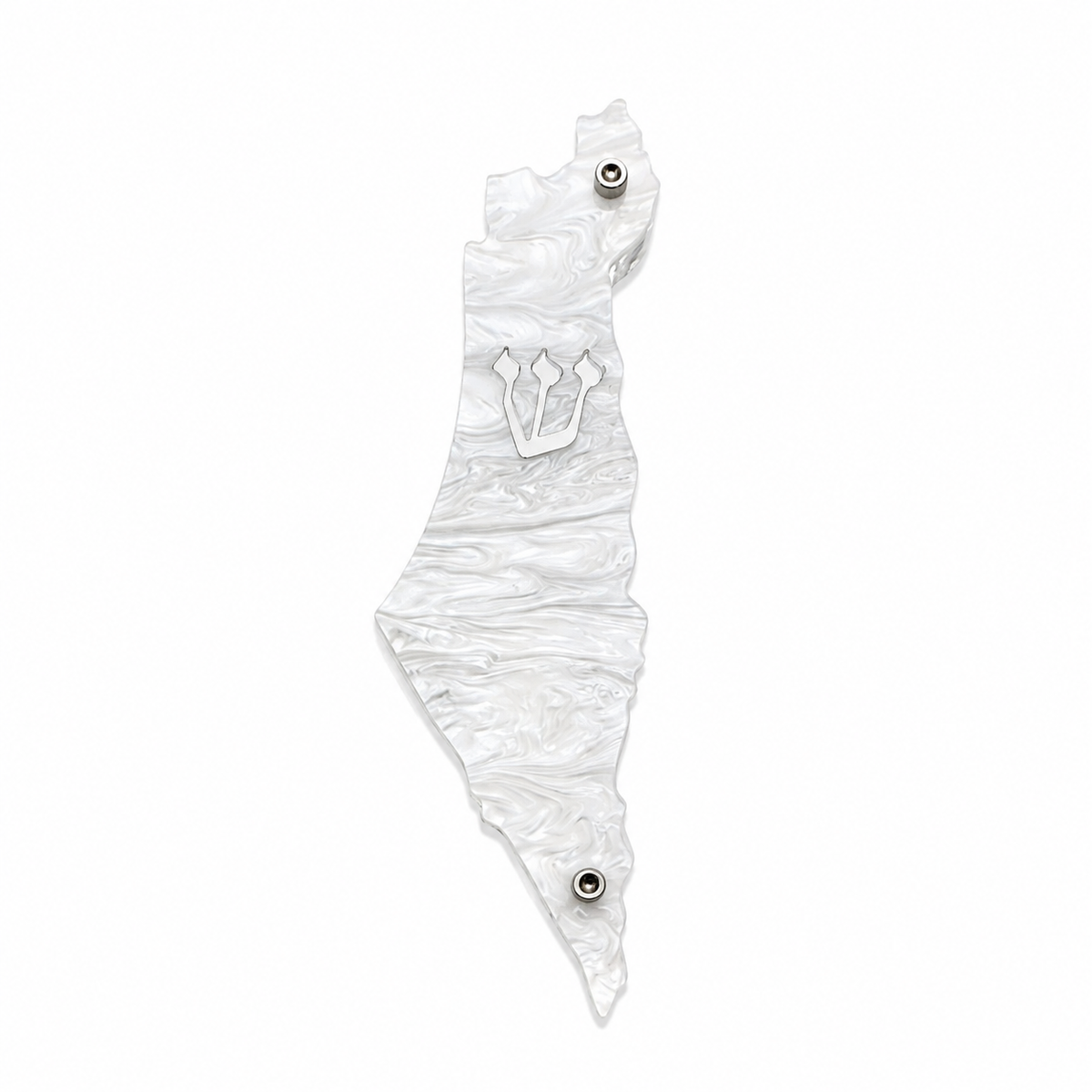 Genesis Map of Israel Mezuzah for Door – Handmade Premium Clear Acrylic Case – Model LSN-30049