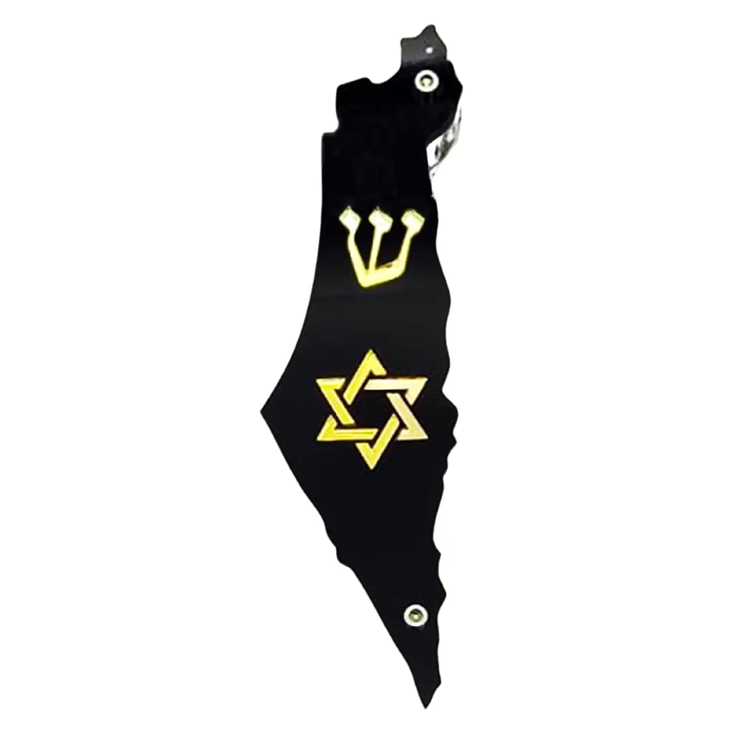 Genesis Map of Israel with David Star Mezuzah for Door – Handmade Premium Clear Acrylic Case – Model LSN-30509