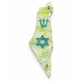 Genesis Map of Israel with David Star Mezuzah for Door – Handmade Premium Clear Acrylic Case – Model LSN-30511
