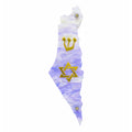 Genesis Map of Israel with David Star Mezuzah for Door – Handmade Premium Clear Acrylic Case – Model LSN-30515