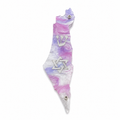 Genesis Map of Israel with David Star Mezuzah for Door – Handmade Premium Clear Acrylic Case – Model LSN-30535