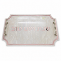 Sarah Challah Board – Personalized Modern Acrylic Challah Cutting Board with Replaceable Clear Top | Model LSN-3201