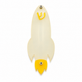 Genesis Kids Collection Rocket Glow In The Dark Mezuzah for Door – Handmade Premium Clear Acrylic Case – Model LSN-40003