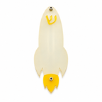 Genesis Kids Collection Rocket Glow In The Dark Mezuzah for Door – Handmade Premium Clear Acrylic Case – Model LSN-40003