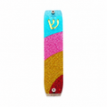 Genesis Kids Collection Rainbow Glitters Mezuzah for Door – Handmade Premium Clear Acrylic Case – Model LSN-40006