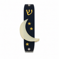 Genesis Kids Collection Moon Glow In The Dark In The Dark Mezuzah for Door – Handmade Premium Clear Acrylic Case – Model LSN-40010