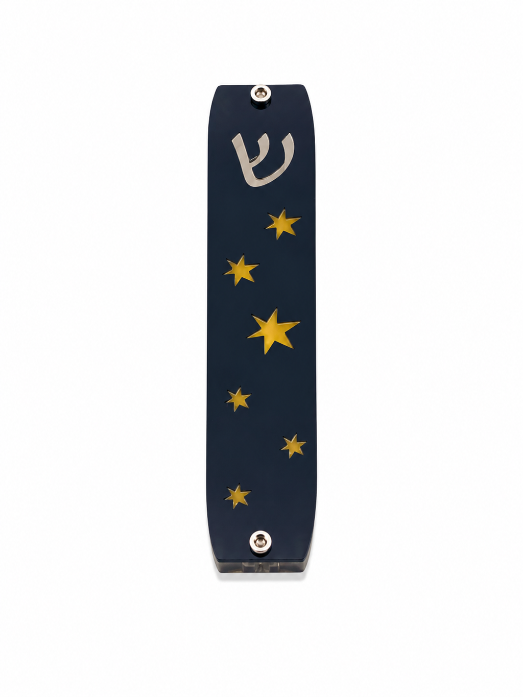 Genesis Kids Collection Stars Glow In The Dark Mezuzah for Door – Handmade Premium Clear Acrylic Case – Model LSN-40011
