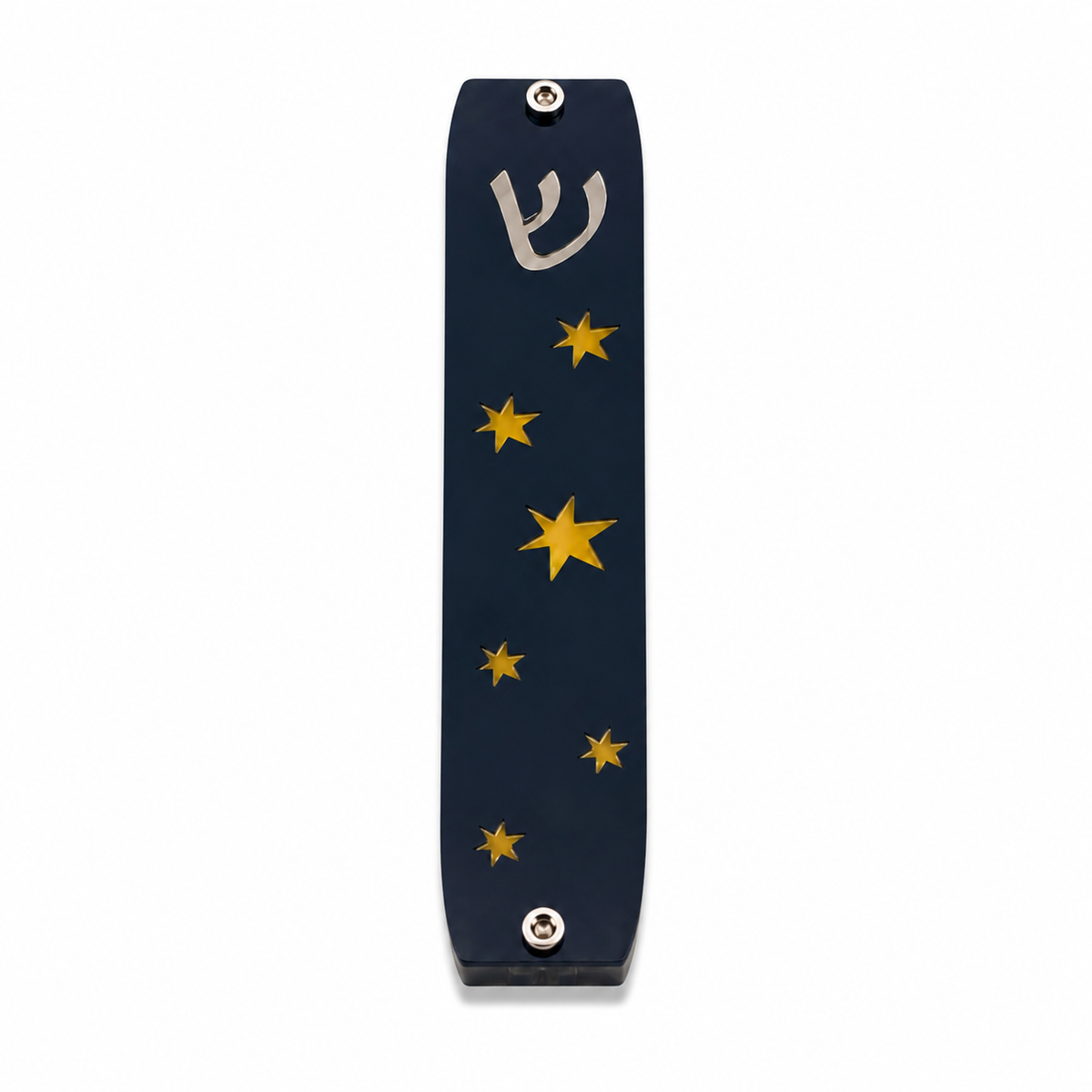 Genesis Kids Collection Stars Glow In The Dark Mezuzah for Door – Handmade Premium Clear Acrylic Case – Model LSN-40011