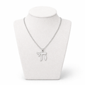 Chai Necklace 2 x 2 cm – Silver Stainless Steel Jewish Pendant | Unisex Gift LSN-6044