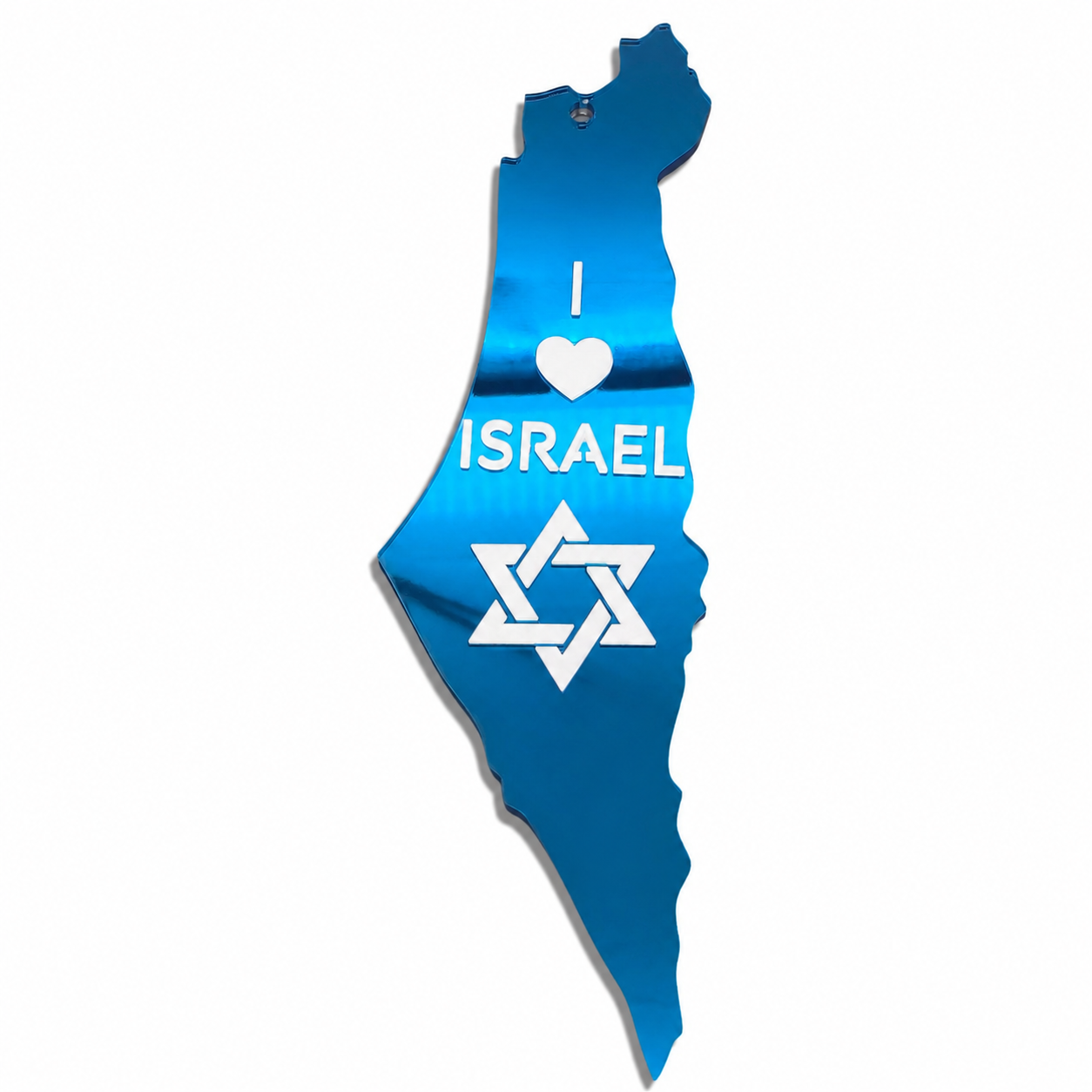 I Love Israel Wall Art – Israel Map Wall Hanger for Jewish & Israeli Home Décor LSN-7001