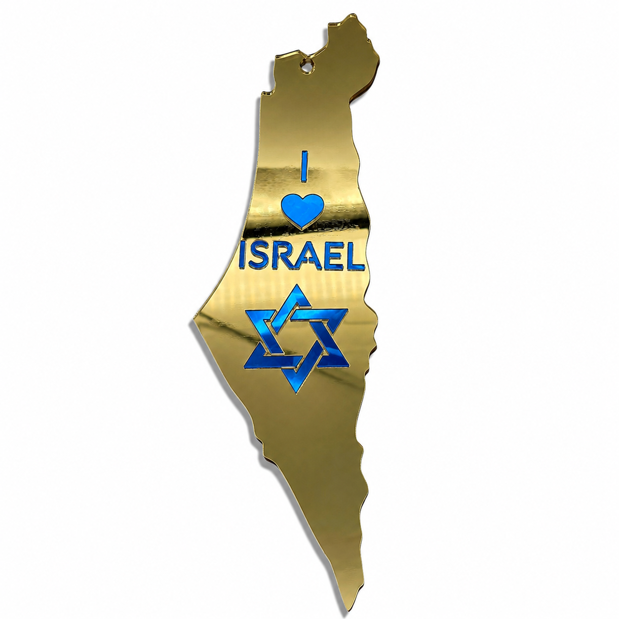 I Love Israel Wall Art – Israel Map Wall Hanger for Jewish & Israeli Home Décor LSN-7003