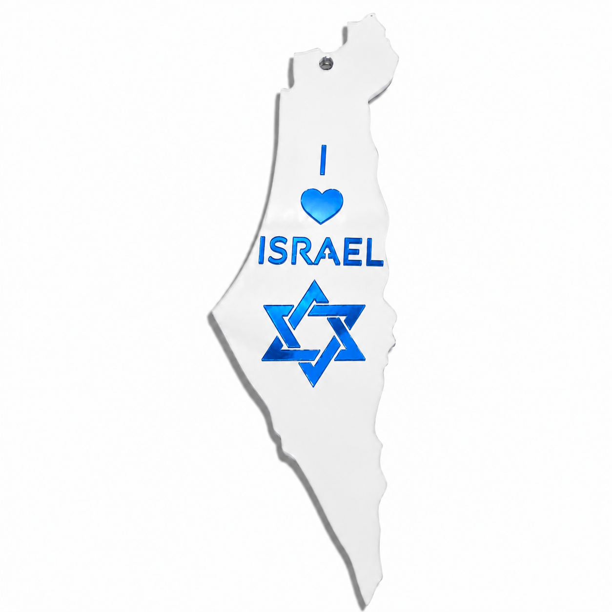 I Love Israel Wall Art – Israel Map Wall Hanger for Jewish & Israeli Home Décor LSN-7006