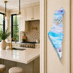 Genesis Map of Israel Mezuzah for Door – Handmade Premium Clear Acrylic Case – Model LSN-30027
