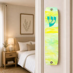 Genesis Classic Mezuzah for Door – Handmade Premium Clear Acrylic Case – Model LSN-10068