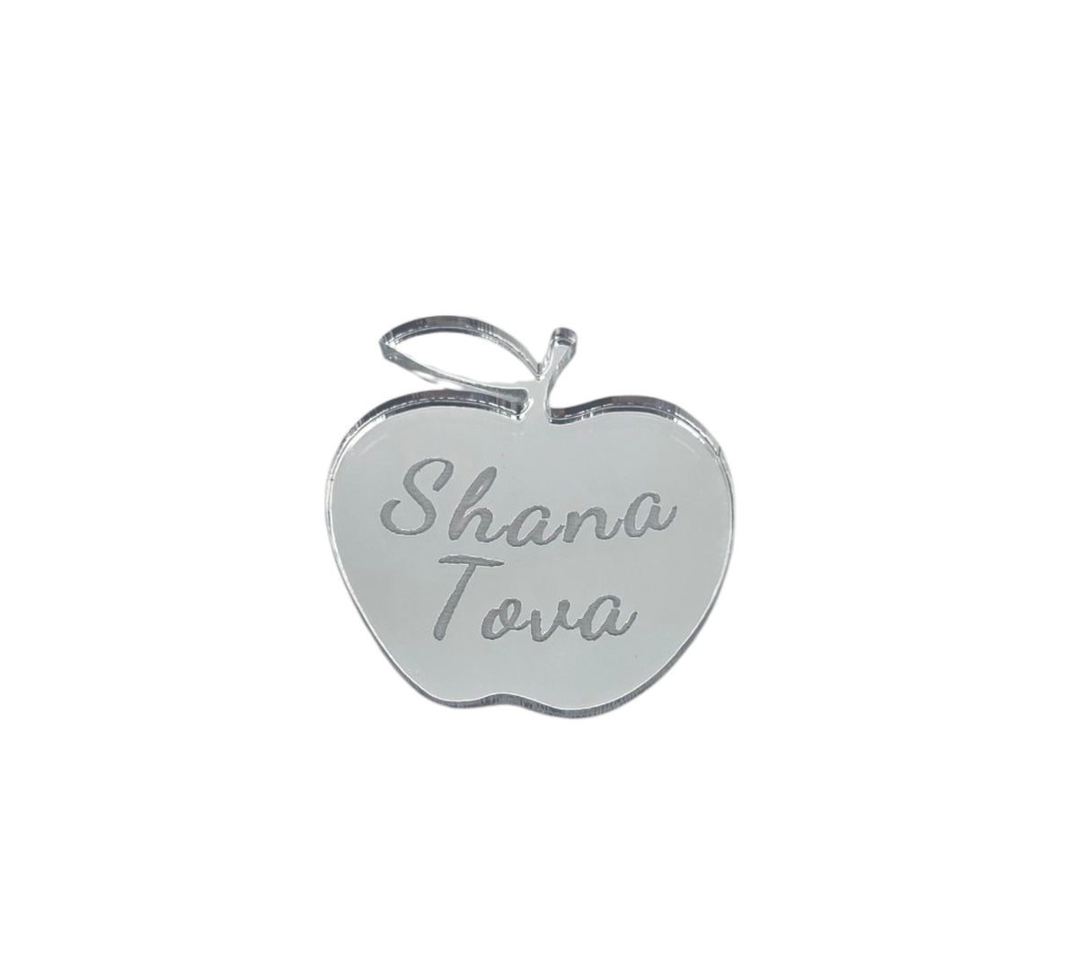 Personalized Rosh Hashanah Apple Fridge Magnet – Custom Golden/Silver Mirror Acrylic Magnet