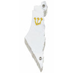 Genesis Map of Israel Mezuzah for Door – Handmade Premium Clear Acrylic Case – Model LSN-30031